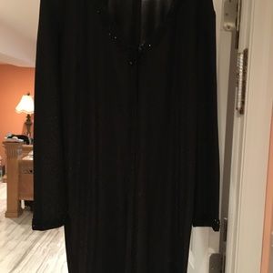 Black sequin duster